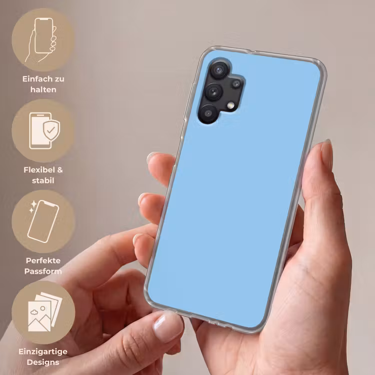 Baby - Blue - Blauw Telefoonhoesje Samsung Galaxy A32 5G klein 346 -sfeer3_DE