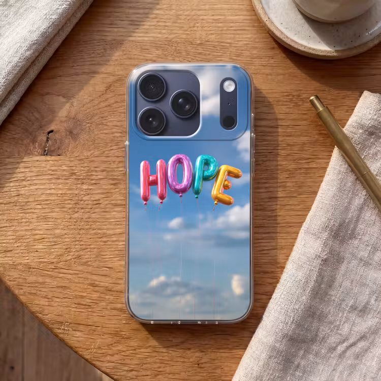 Ballonen - Lucht - Hope Telefoonhoesje iPhone 17 Pro klein -sfeer1
