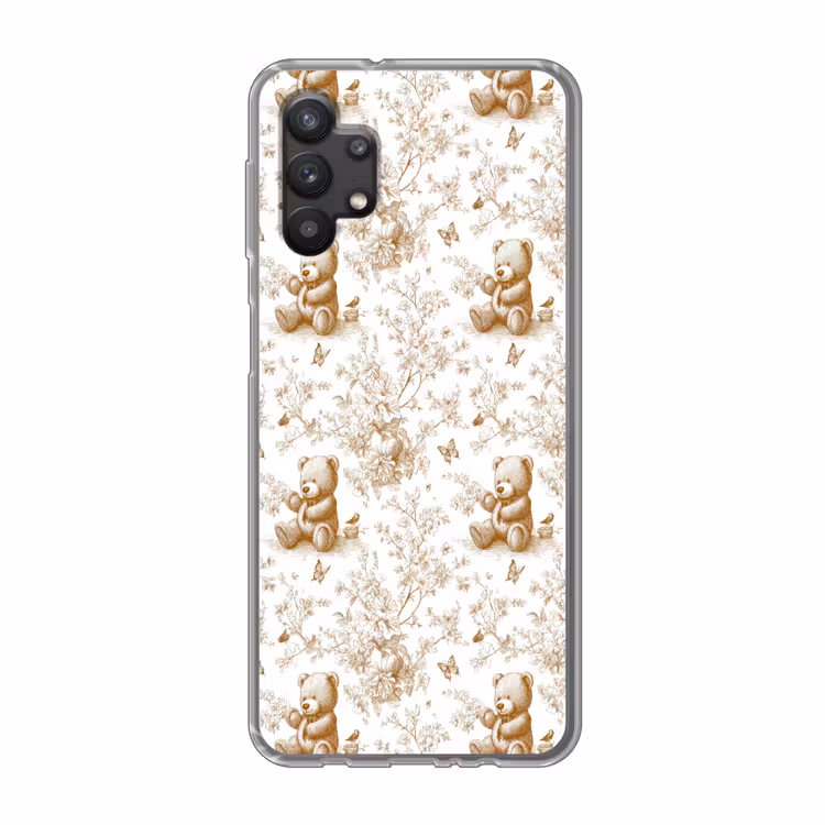 Beer - Tijdloos - Bruin Telefoonhoesje Samsung Galaxy A32 5G klein 346 -3d