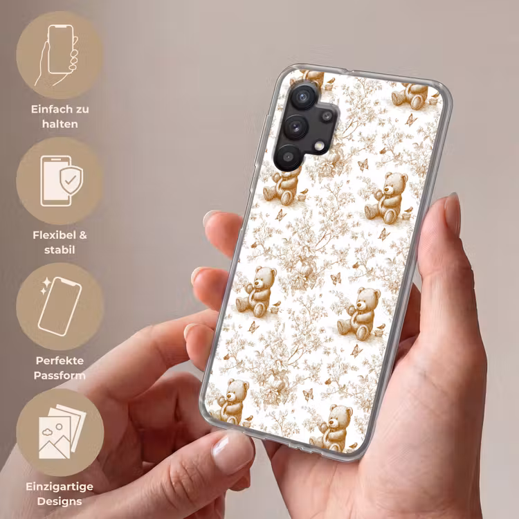 Beer - Tijdloos - Bruin Telefoonhoesje Samsung Galaxy A32 5G klein 346 -sfeer3_DE