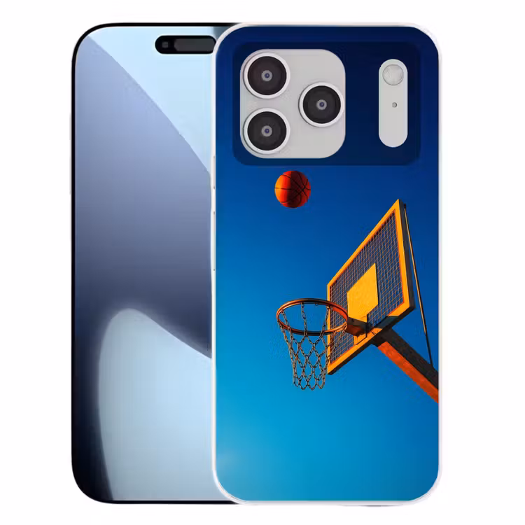 Basketbal -  Lucht - Ring Telefoonhoesje iPhone 17 Pro klein -3d