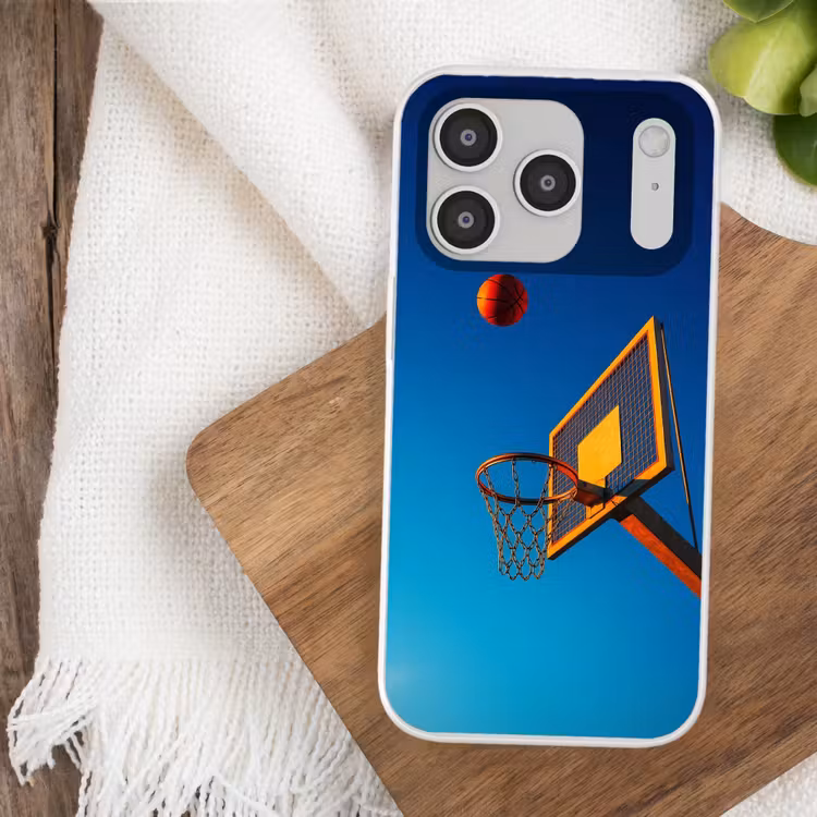Basketbal -  Lucht - Ring Telefoonhoesje iPhone 17 Pro klein -sfeer1