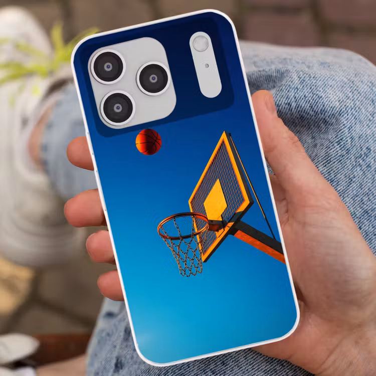 Basketbal -  Lucht - Ring Telefoonhoesje iPhone 17 Pro klein -sfeer2