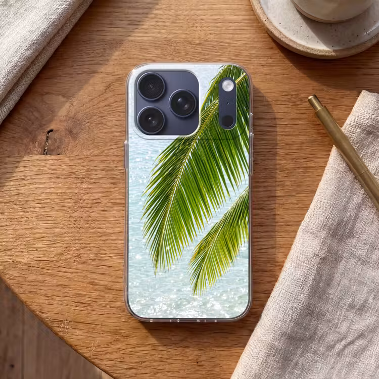 Boom - Bladeren - Water - Tropisch - Groen Telefoonhoesje iPhone 17 Pro klein -sfeer1