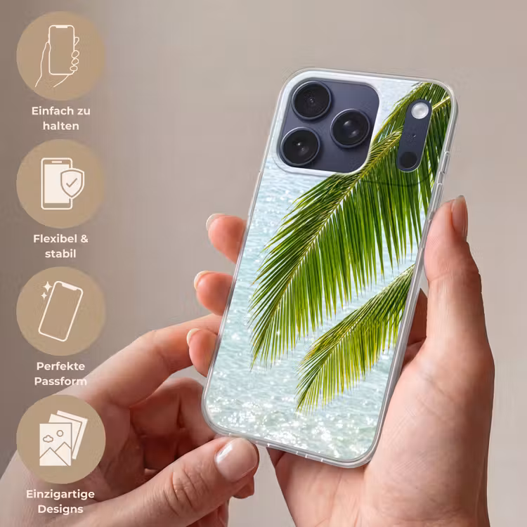 Boom - Bladeren - Water - Tropisch - Groen Telefoonhoesje iPhone 17 Pro klein -sfeer3_DE