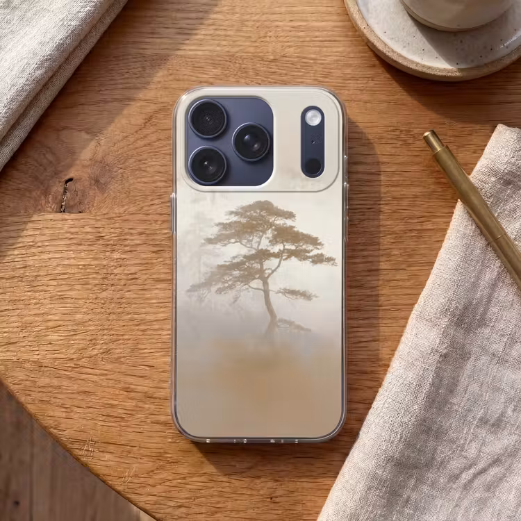 Boom - Oosterse stijl - Landschap Telefoonhoesje iPhone 17 Pro klein -sfeer1