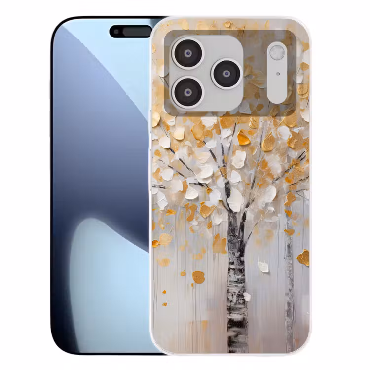 Bomen - Aquarel - Kunst - Natuur Telefoonhoesje iPhone 17 Pro klein -3d