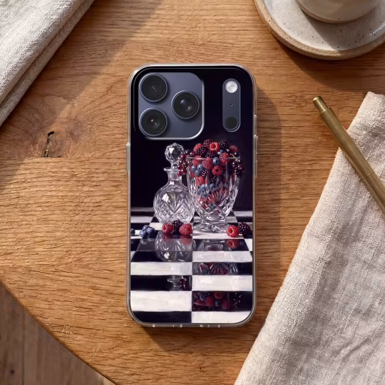 Handyhülle - Beeren – Kristall – Stillleben - Bessen - Kristal - Stilleven Telefoonhoesje iPhone 17 Pro klein