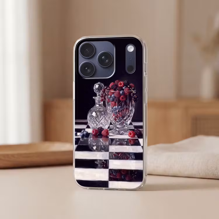 Handyhülle - Beeren – Kristall – Stillleben - Bessen - Kristal - Stilleven Telefoonhoesje iPhone 17 Pro klein
