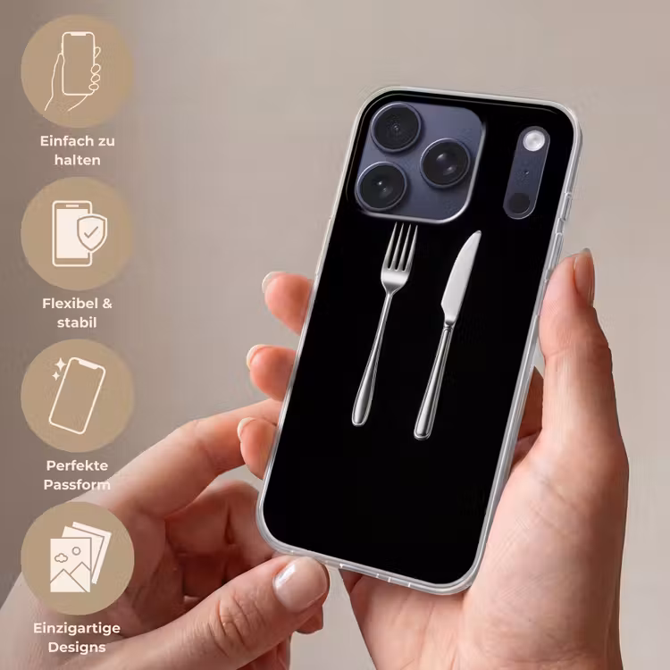 Bestek - Klassiek - Elegant Telefoonhoesje iPhone 17 Pro klein -sfeer3_DE