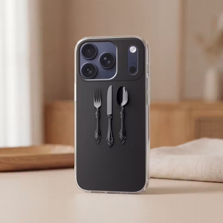 Bestek - Zwart Telefoonhoesje iPhone 17 Pro klein -sfeer2