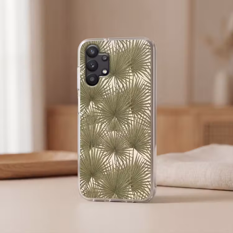 Blad - Tropisch - Patroon - Natuur - Groen Telefoonhoesje Samsung Galaxy A32 5G klein -sfeer2