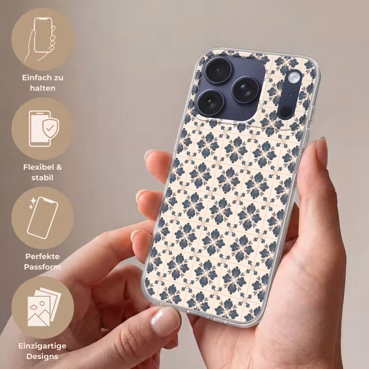 Bladvorm - Klassiek - Kleurrijk Telefoonhoesje iPhone 17 Pro klein 878 -sfeer3_DE