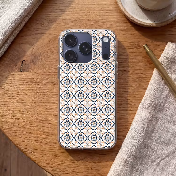 Bladvorm - Patroon - Kleurrijk Telefoonhoesje iPhone 17 Pro klein 878 -sfeer1