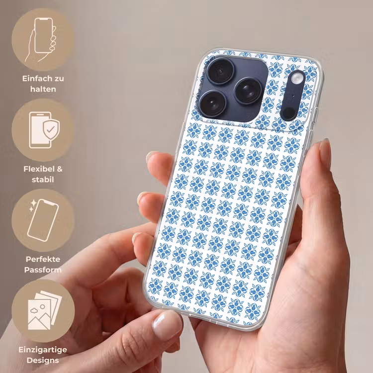 Zee - Sfeer - Blauw - Wit Telefoonhoesje iPhone 17 Pro klein 878 -sfeer3_DE