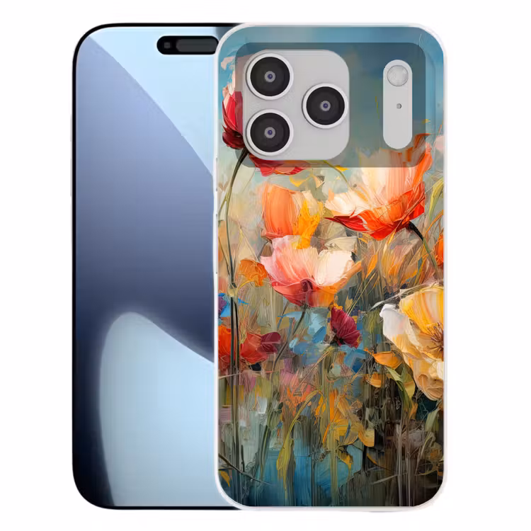 Bloemen - Watercolor - Kunst - Botanisch - Natuur Telefoonhoesje iPhone 17 Pro klein -3d