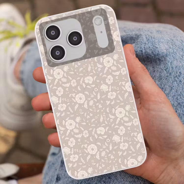 Bloemen - Blaadjes - Patroon Telefoonhoesje iPhone 17 Pro klein 878 -sfeer2