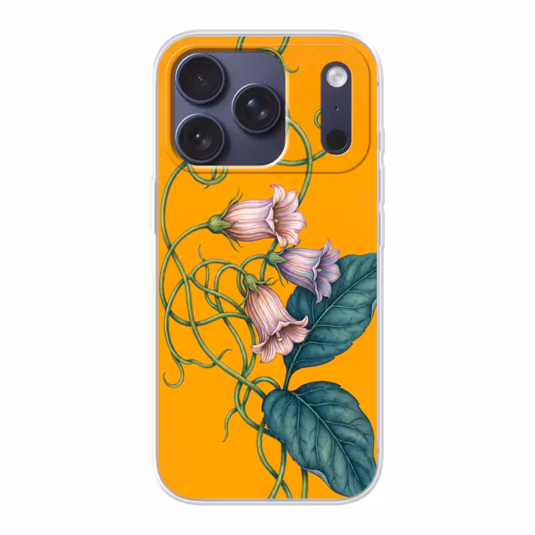 Handyhülle - Blumen – Botanik – Gelb - Bloemen - Botanisch - Geel Telefoonhoesje iPhone 17 Pro klein