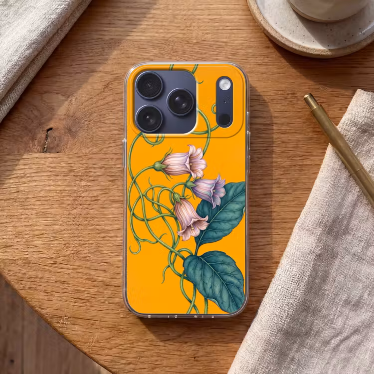 Handyhülle - Blumen – Botanik – Gelb - Bloemen - Botanisch - Geel Telefoonhoesje iPhone 17 Pro klein