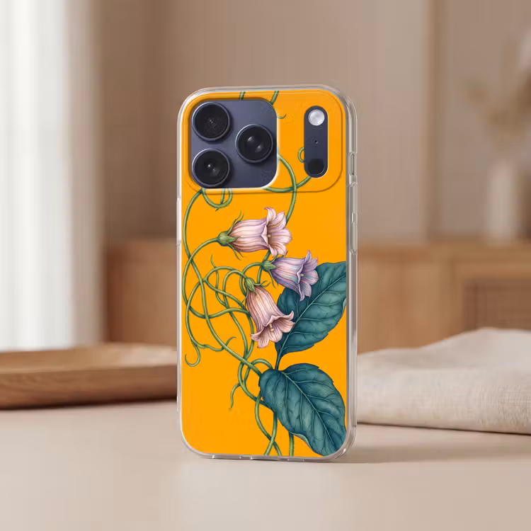 Handyhülle - Blumen – Botanik – Gelb - Bloemen - Botanisch - Geel Telefoonhoesje iPhone 17 Pro klein