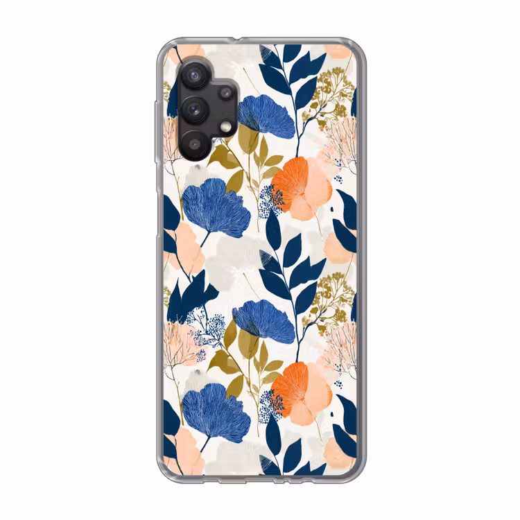 Bloemen - Botanisch - Kleurrijk Telefoonhoesje Samsung Galaxy A32 5G klein 346 -3d