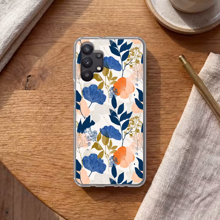 Bloemen - Botanisch - Kleurrijk Telefoonhoesje Samsung Galaxy A32 5G klein 346 -sfeer1
