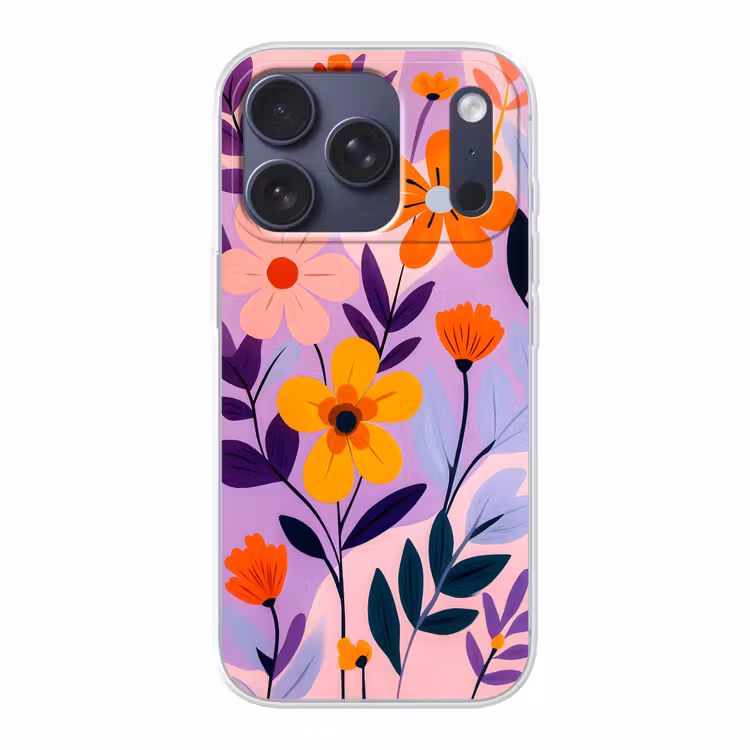 Bloemen - Kleurrijk - Bladeren Telefoonhoesje iPhone 17 Pro klein -3d