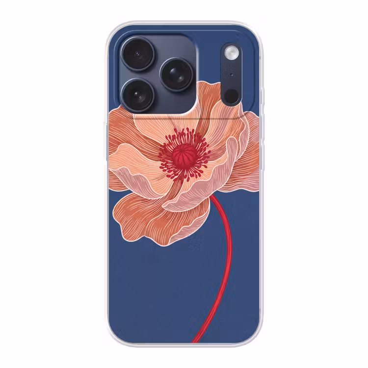 Handyhülle - Blumen – Modern – Abstrakt - Bloemen - Modern - Abstract Telefoonhoesje iPhone 17 Pro klein