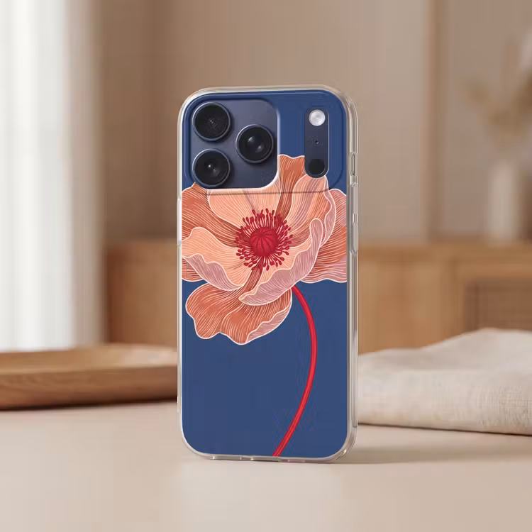 Handyhülle - Blumen – Modern – Abstrakt - Bloemen - Modern - Abstract Telefoonhoesje iPhone 17 Pro klein