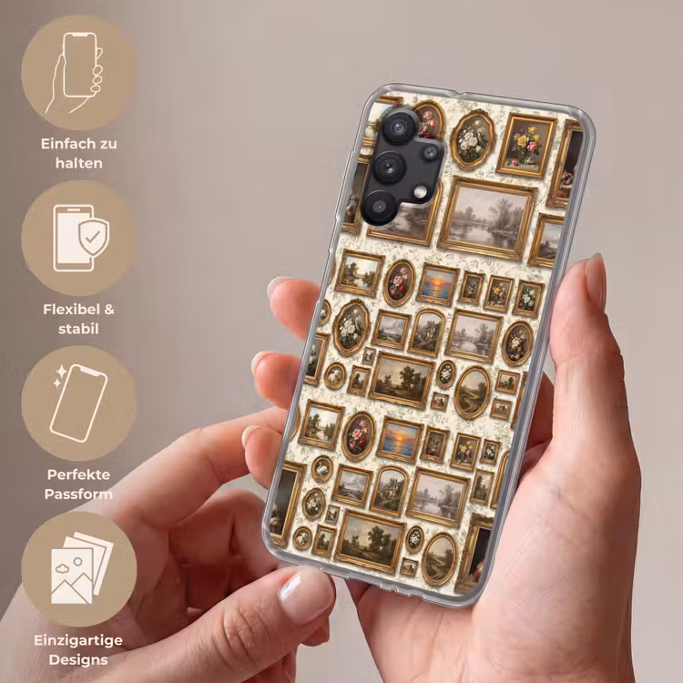 Bloemen - Roze - Stilleven - Klassiek Telefoonhoesje Samsung Galaxy A32 5G klein -sfeer3_DE