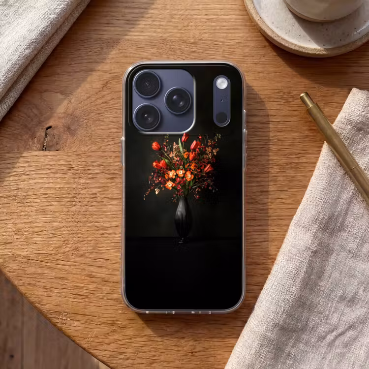 Bloemen - Takken - Boeket Telefoonhoesje iPhone 17 Pro klein -sfeer1
