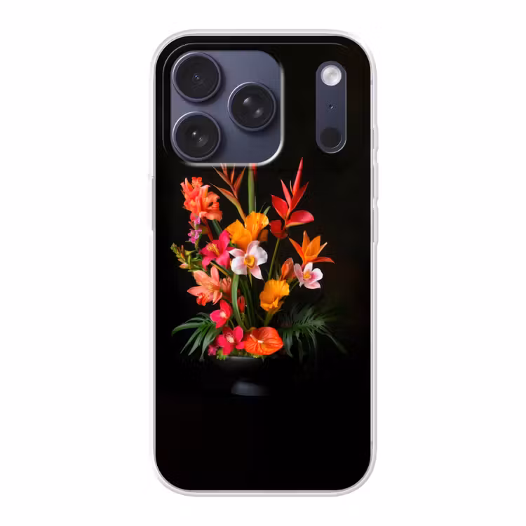 Boeket - Bloemen - Exotisch Telefoonhoesje iPhone 17 Pro klein -3d