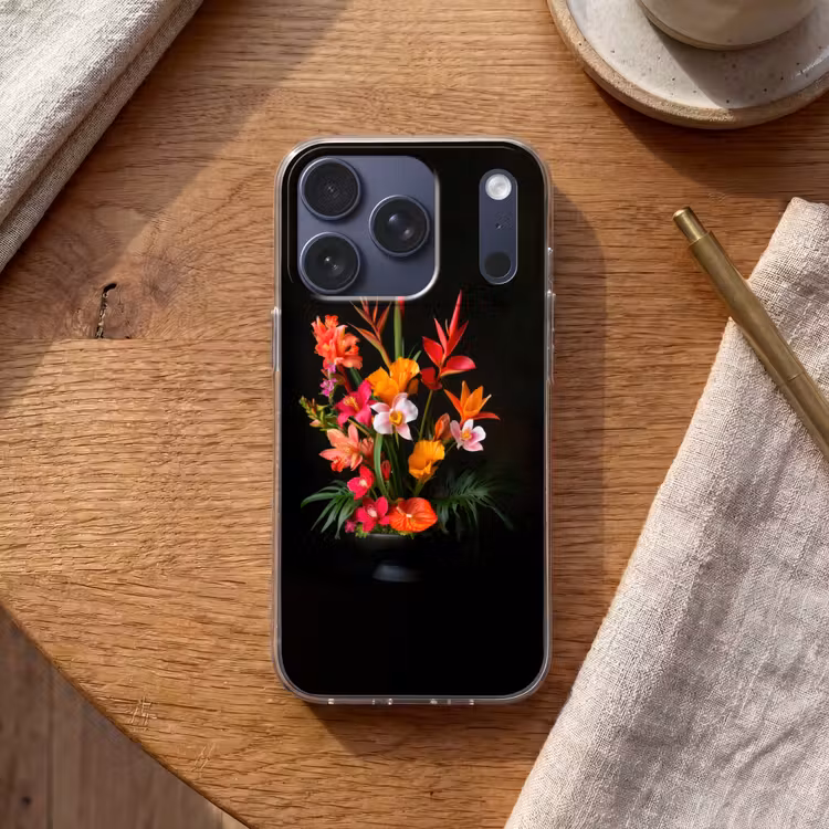 Boeket - Bloemen - Exotisch Telefoonhoesje iPhone 17 Pro klein -sfeer1