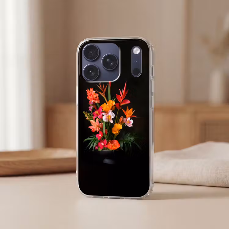 Boeket - Bloemen - Exotisch Telefoonhoesje iPhone 17 Pro klein -sfeer2