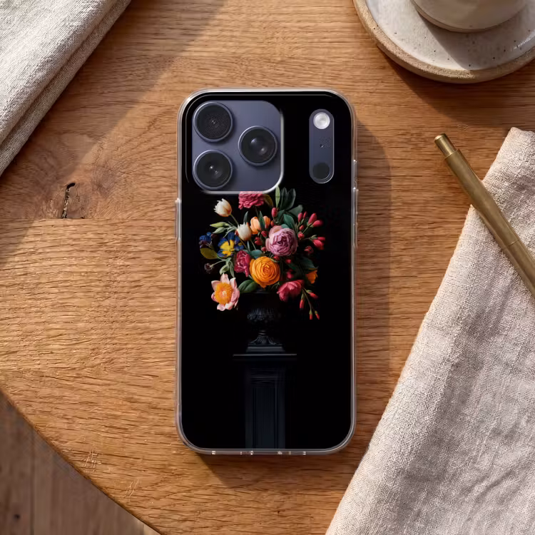 Boeket - Romantisch - Kleurrijk Telefoonhoesje iPhone 17 Pro klein -sfeer1