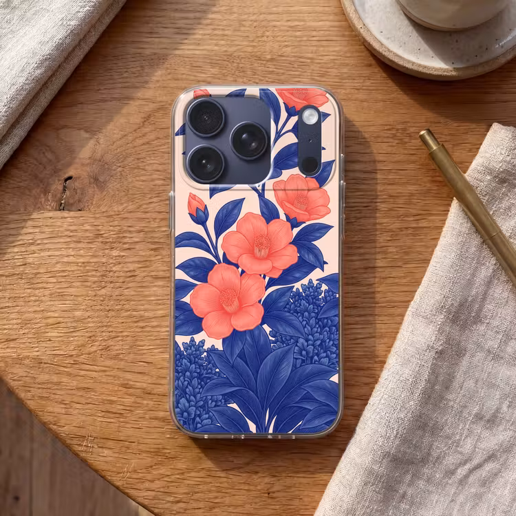 Handyhülle - Blüten – Blätter – Botanik - Bloemen - Bladeren - Botanisch Telefoonhoesje iPhone 17 Pro klein