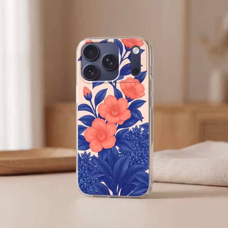 Handyhülle - Blüten – Blätter – Botanik - Bloemen - Bladeren - Botanisch Telefoonhoesje iPhone 17 Pro klein