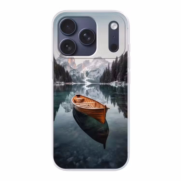 Boot - Bergen - Natuur - Water Telefoonhoesje iPhone 17 Pro klein -3d