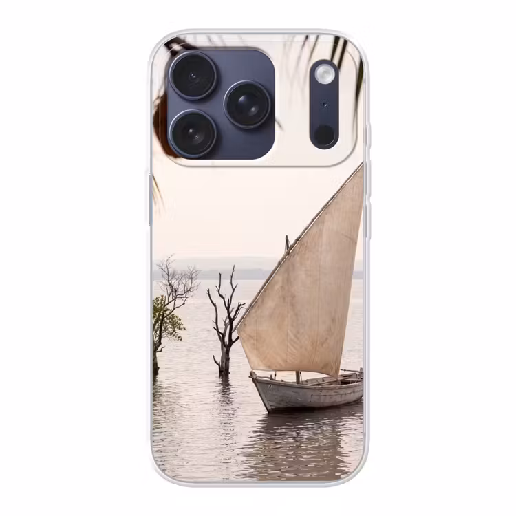 Boot - Zeil - Water - Tropisch - Natuur Telefoonhoesje iPhone 17 Pro klein -3d