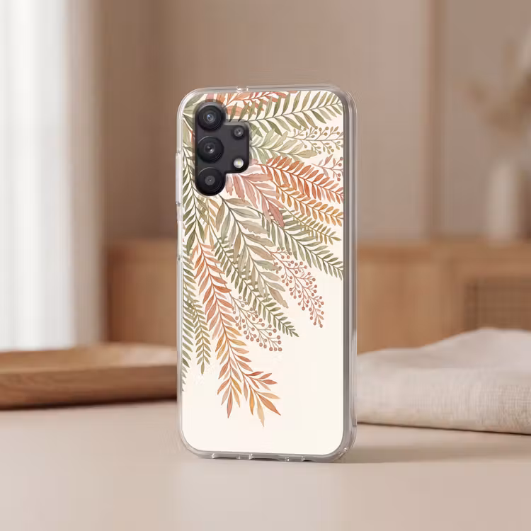 Botanisch - Aquarel - Kleurrijk Telefoonhoesje Samsung Galaxy A32 5G klein -sfeer2
