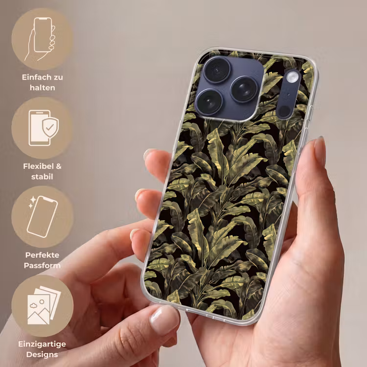 Botanisch - Bladeren - Groen Telefoonhoesje iPhone 17 Pro klein 878 -sfeer3_DE