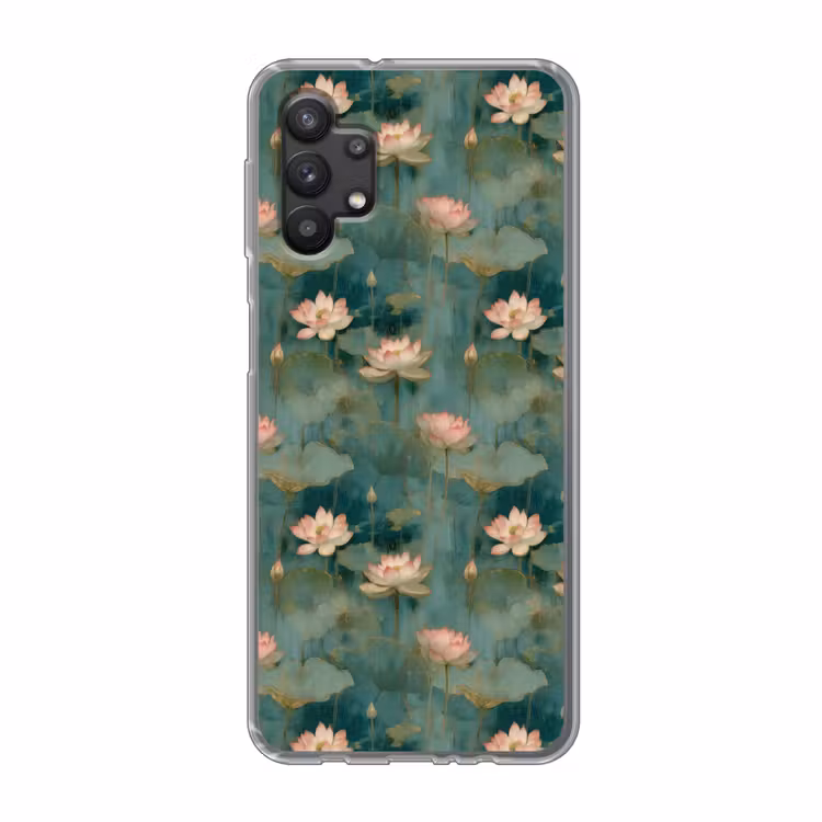 Botanisch - Bloemen - Roze Telefoonhoesje Samsung Galaxy A32 5G klein 346 -3d
