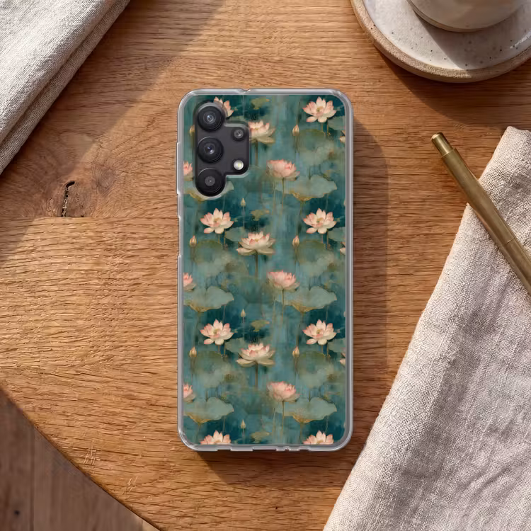 Botanisch - Bloemen - Roze Telefoonhoesje Samsung Galaxy A32 5G klein 346 -sfeer1