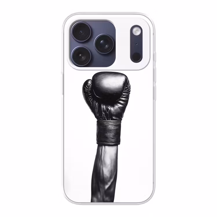 Bokshandschoen - Zwart - Hand Telefoonhoesje iPhone 17 Pro klein -3d