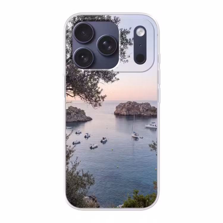 Handyhülle - Bucht – Boote – Sonnenuntergang - Baai - boten - zonsondergang Telefoonhoesje iPhone 17 Pro klein