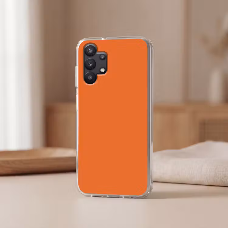 Burnt - Sienna - Oranje Telefoonhoesje Samsung Galaxy A32 5G klein 346 -sfeer2