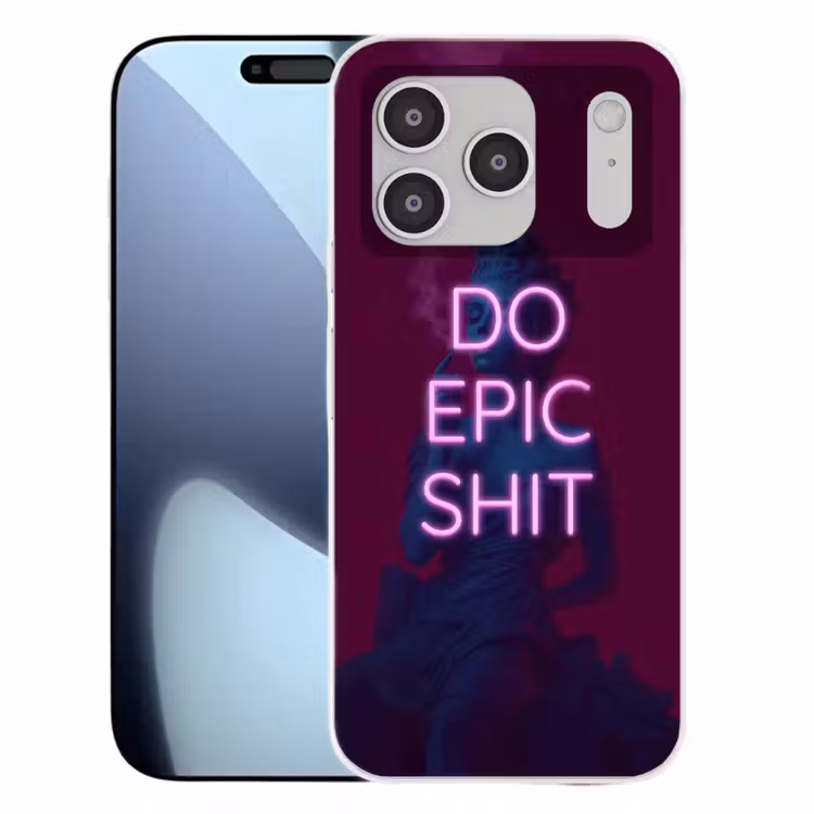 Buste - Neon - LED - Letters Telefoonhoesje iPhone 17 Pro klein -3d