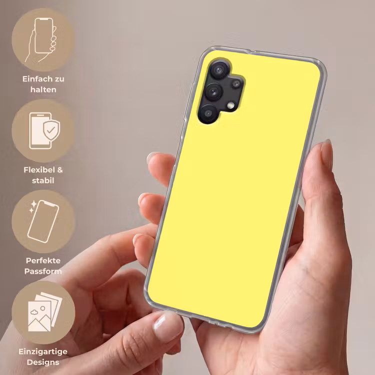 Buttery - Beige - Geel Telefoonhoesje Samsung Galaxy A32 5G klein 346 -sfeer3_DE