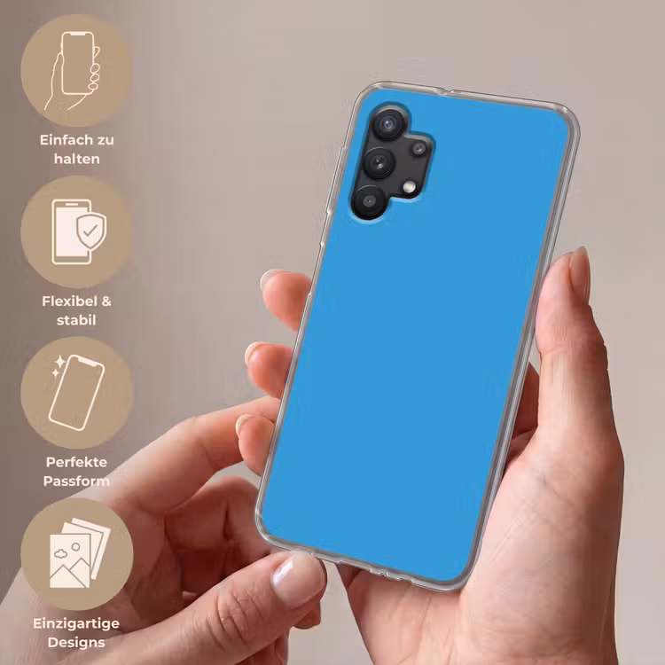 Cerulean - Breeze - Blauw Telefoonhoesje Samsung Galaxy A32 5G klein 346 -sfeer3_DE