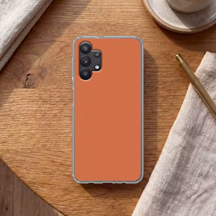 Classic - Terracotta - Oranje Telefoonhoesje Samsung Galaxy A32 5G klein 346 -sfeer1